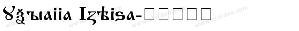 Ukrainian Izhitsa字体转换